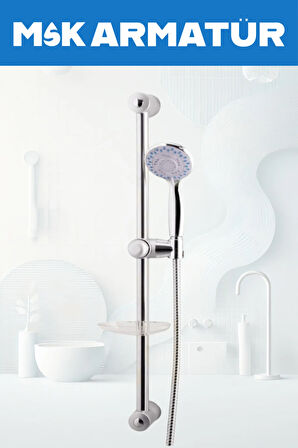 Krom Sürgülü Köşe Eviye Lavabo Banyo Bataryası 4 Lü Set