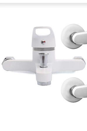 BEYAZ KROM MİX BANYO BATARYASI