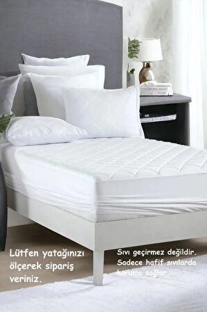 Kapitone % 100 Pamuk Fitted Yatak Koruyucu Alez Çarşaf 11 Ebat