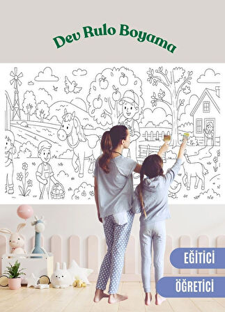 ÇİFTLİM BOYAMA ETKİNLİĞİ - DEV RULO 2 METRE