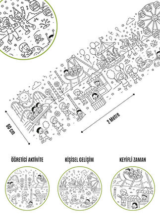 LUNAPARK BOYAMA ETKİNLİĞİ - DEV RULO - 2 metre