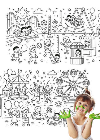 LUNAPARK BOYAMA ETKİNLİĞİ - DEV RULO - 2 metre