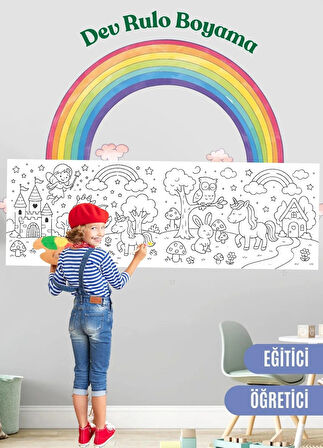 PRENSES VE ARKADAŞLARI BOYAMA ETKİNLİĞİ - DEV BOYAMA - 2 metre