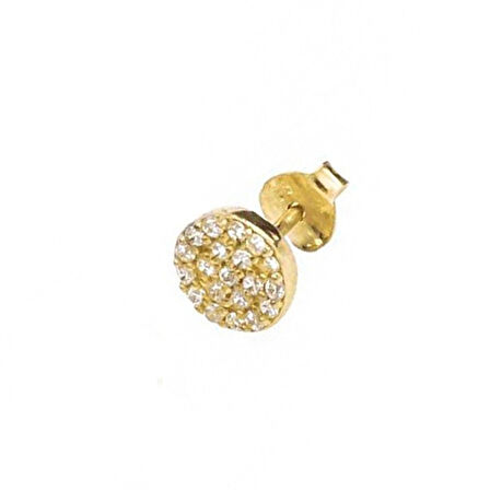 Masaliko Minimal Gümüş Küpe SB974, 925 Ayar Kadın Gümüş Küpe, Altın Kaplama, Minimal