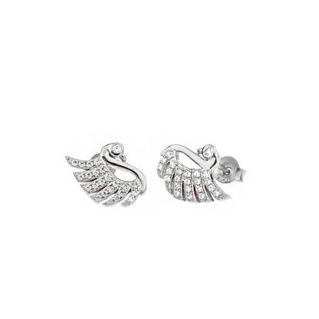 Masaliko Flamingo Gümüş Küpe SB1319, 925 Ayar Gümüş, İthal Ürün
