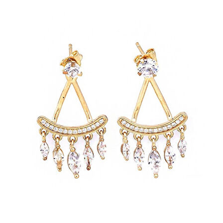 Masaliko Sallantılı Gümüş Küpe SB811, 925 Ayar Gümüş