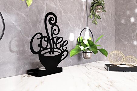 M&C Concept Coffee Model -1 Tekli Metal Mumluk - Siyah