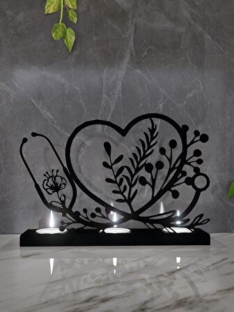 M&C Concept Health 3'lü Metal Mumluk - Siyah