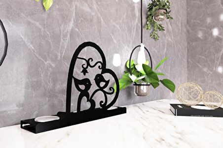 M&C Concept Cats 3'lü Metal Mumluk - Siyah