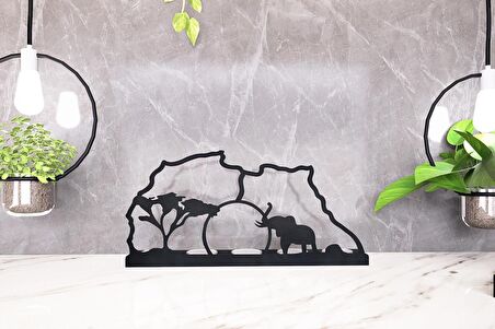 M&C Concept Safari Model-1 5'li Metal Mumluk - Siyah