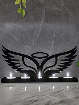 M&C Concept Angel 5'li Metal Mumluk - Siyah