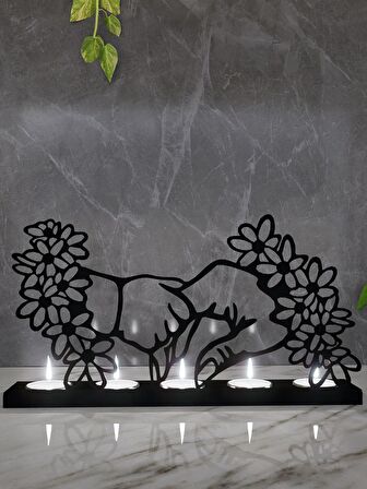M&C Concept Love Model-1 5'li Metal Mumluk - Siyah