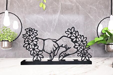 M&C Concept Love Model-1 5'li Metal Mumluk - Siyah