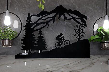 M&C Concept Doğa 5'li Metal Mumluk - Siyah