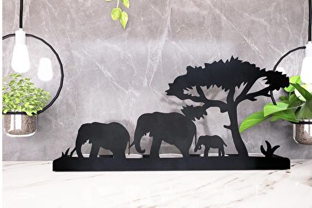 M&C Concept Safari Model - 3 5'li Metal Mumluk - Siyah