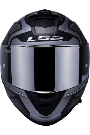 Storm 2 Faster Mat Tıtanıum Kapalı Motosiklet Kaskı Gri Camlı