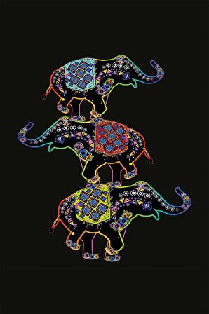 Siyah Filli Premium Dokuma Leke Tutmaz Masa Örtüsü MSO051