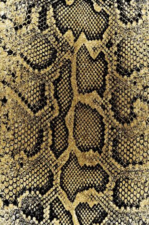 Gold Krokodil Timsah Dokuma Leke Tutmaz Masa Örtüsü MSO067