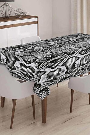 Silver Timsah Krokodil Dokuma Leke Tutmaz Masa Örtüsü MSO068