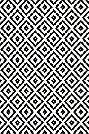 Siyah Karo Desen Dokuma Leke Tutmaz Masa Örtüsü MSO108