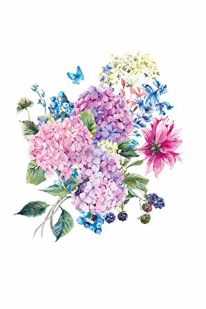 Ekru Çiçek Desenli Dokuma Leke Tutmaz Masa Örtüsü MSO163