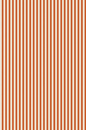 Turuncu Çizgili Dokuma Leke Tutmaz Masa Örtüsü MSO174