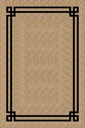 Bej Hasır Görünümlü Leke Tutmaz Dokuma Masa Örtüsü MSO181