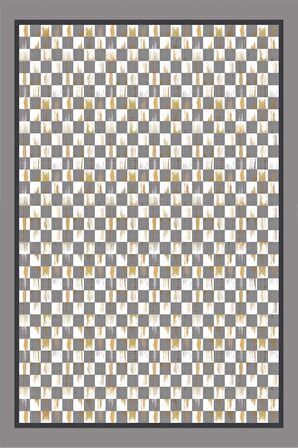 Gri Pötikare Mackenzie Dokuma Leke Tutmaz Masa Örtüsü MSO226