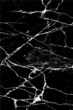 Siyah Mermer Görünümlü Dokuma Leke Tutmaz Masa Örtüsü MSO253