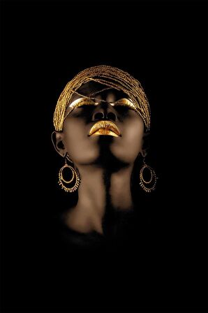 Siyah Arap Zenci Kız Dokuma Leke Tutmaz Masa Örtüsü MSO272