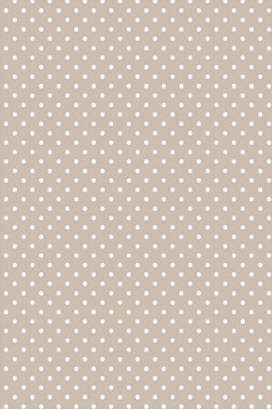 Bej Puantiyeli Dokuma Leke Tutmaz Masa Örtüsü MSO300