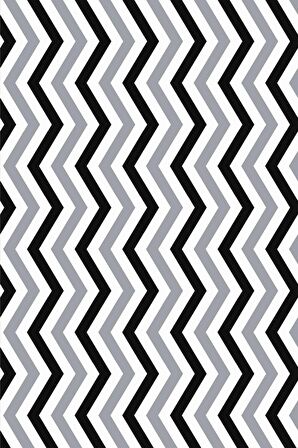 Gri Zigzag Desenli Dokuma Leke Tutmaz Masa Örtüsü MSO305