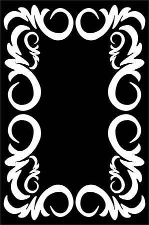 Siyah Çerçeveli Dokuma Leke Tutmaz Masa Örtüsü MSO316