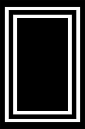 Siyah Çerçeveli Dokuma Leke Tutmaz Masa Örtüsü MSO322