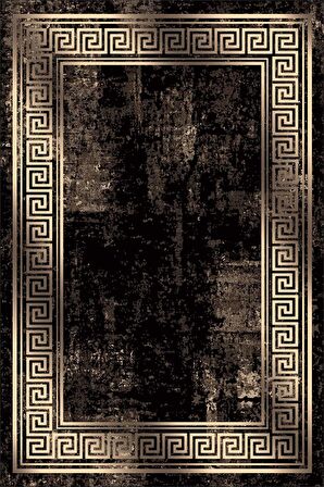 Kahverengi Çerçeveli Dokuma Leke Tutmaz Masa Örtüsü MSO327