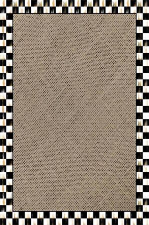 Bej Hasır Görünümlü Dokuma Leke Tutmaz Masa Örtüsü MSO331