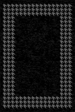 Siyah Kazayağı Dokuma Leke Tutmaz Masa Örtüsü MSO363