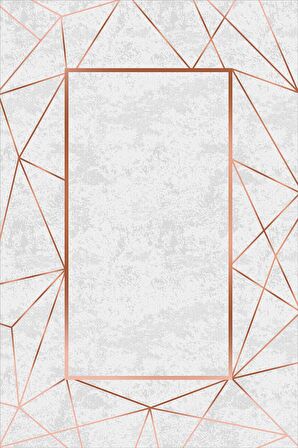 Bakır Çerçeveli Dokuma Leke Tutmaz Masa Örtüsü MSO376