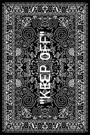 Siyah Keep Off Dokuma Leke Tutmaz Masa Örtüsü MSO453