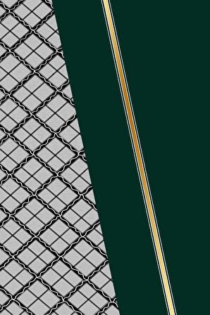 Yeşil Ekoseli Dokuma Leke Tutmaz Masa Örtüsü MSO499