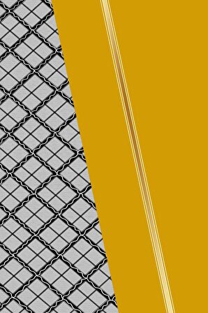 Hardal Ekoseli Dokuma Leke Tutmaz Masa Örtüsü MSO502