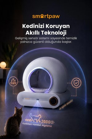 Smartpaw Nova Cat Pro Akıllı Otomatik Kedi Tuvaleti (Distribütör Garantili)