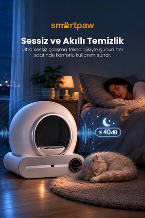 Smartpaw Nova Cat Pro Akıllı Otomatik Kedi Tuvaleti (Distribütör Garantili)