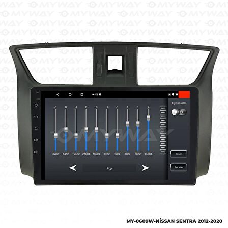 Araç Multimedya Nissan Sentra Android 12 Carplay 4Gb Ram + 64Gb Hdd Navigasyon Ekran MYW