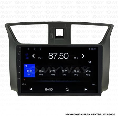 Araç Multimedya Nissan Sentra Android 12 Carplay 4Gb Ram + 64Gb Hdd Navigasyon Ekran MYW