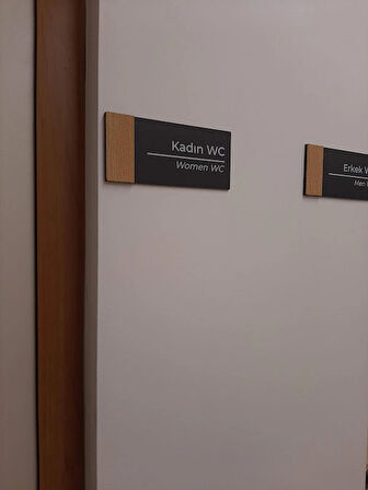 Meşe Serisi Pleksi Wc Yönlendirme Seti