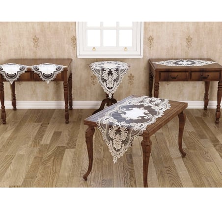Tropik Home 5 Parça Salon Takımı (1158-8 Krem)