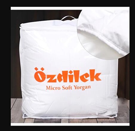 Özdilek Microsoft Mikrofiber Çift Kişilik Silikon Beyaz Yorgan (195x215)