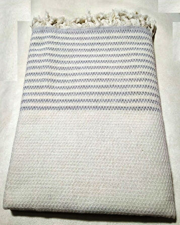 Mandaş Pamuklu Kaymaz Hasır Dokuma Koltuk-Çekyat Örtüsü Takımı 3+3+1+1 - Krem Gri Yeni