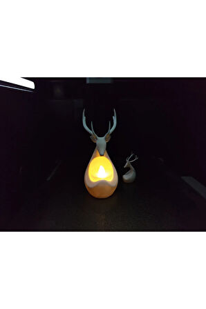 Just3dprintings Geyik Şeklinde LED Mumluk